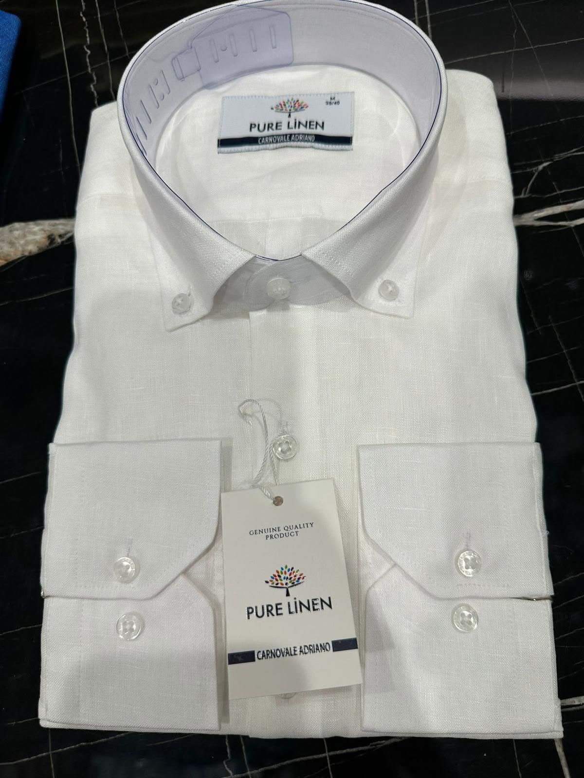 Linen long sleeved shirt