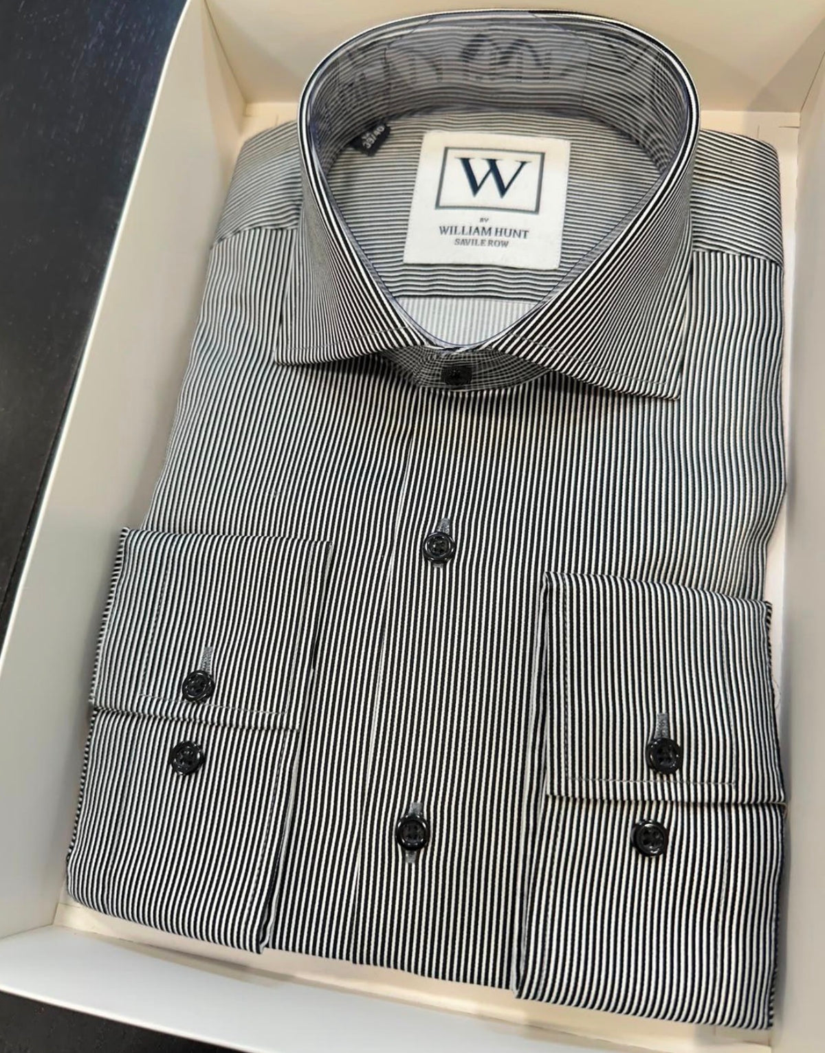 Striped office shirt